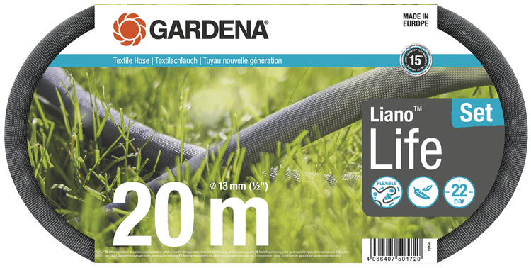 GARDENA - Textile Hose Liano™ Life 20m Set