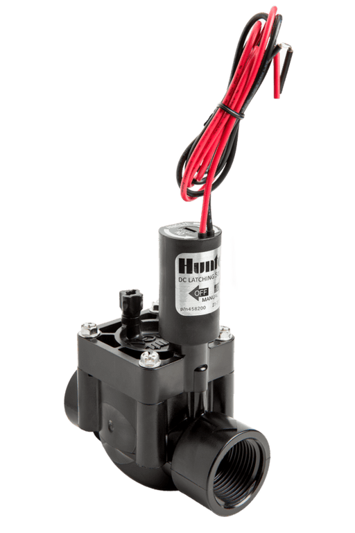 Hunter PGV Solenoid Valve 25mm Globe F/C (Flow Control) with DC Latching Coil (Battery systems)